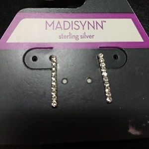 Madisynn sterling silver and crystal earrings